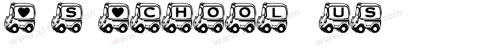 SPs School Bus字体转换